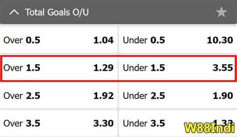 what does over 1.5 mean in soccer betting|Over/Under 1.5 Goals: Explanation & Tips .